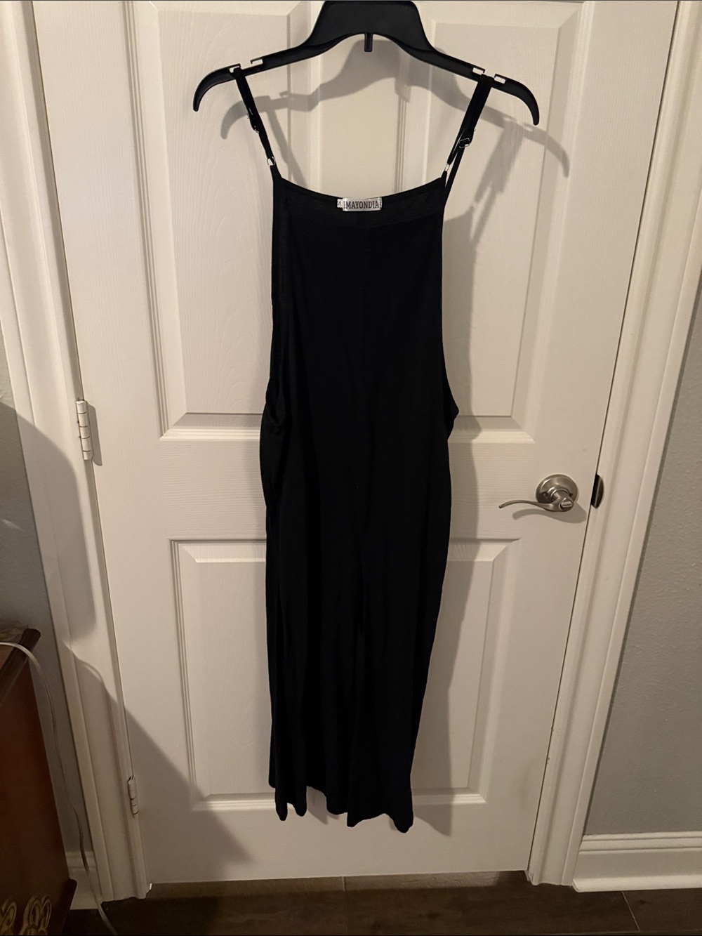 Madison Black Slip Midi with Adjustable Straps